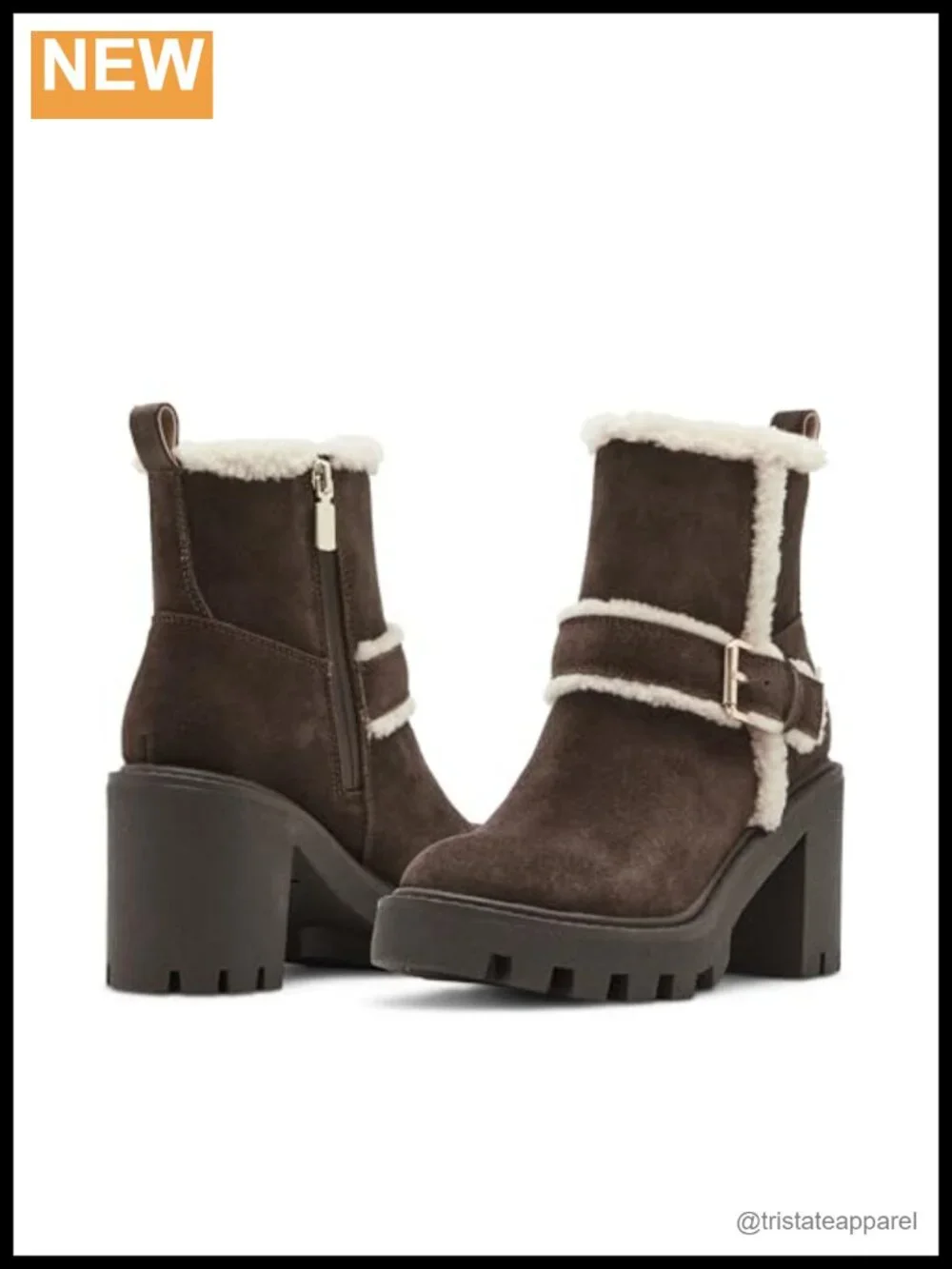 Blondo Women's Waterproof Suede Ankle Bootie with Fur Lining